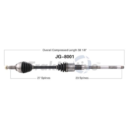 Surtrack Axle Cv Axle Shaft, Jg-8001 JG-8001